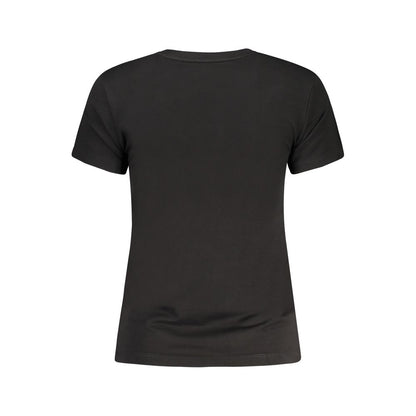 Black Cotton Tops & T-Shirt