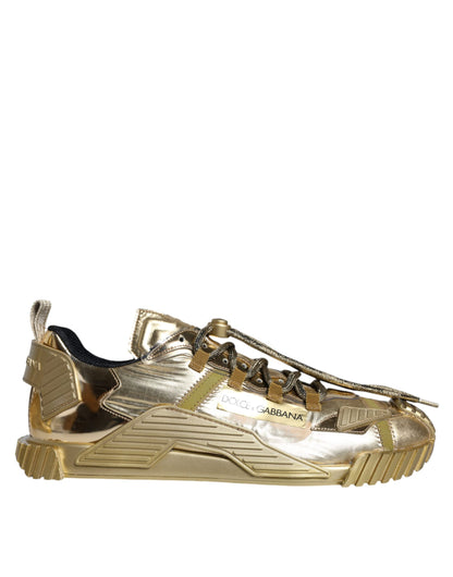 Gold Stretch Lace Up NS1 Sneakers Shoes