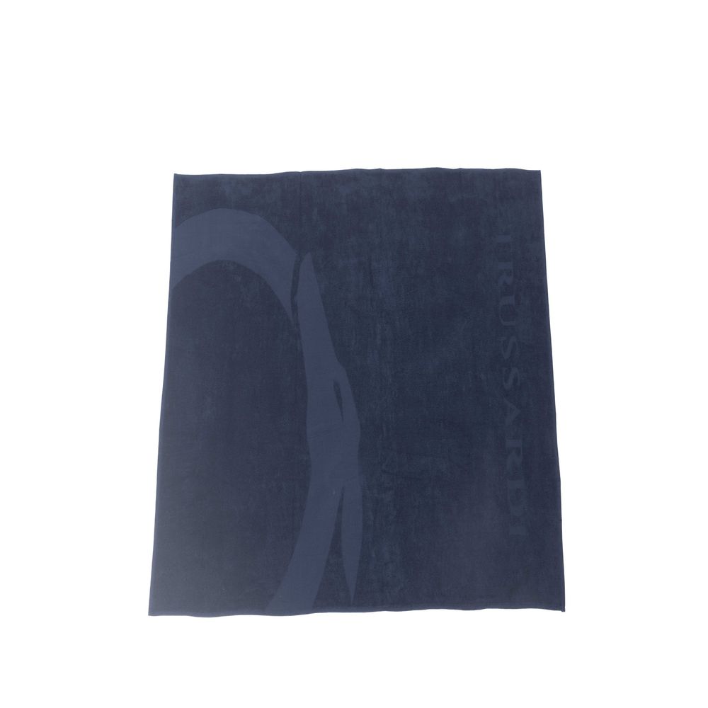 Blue Cotton Men Towel