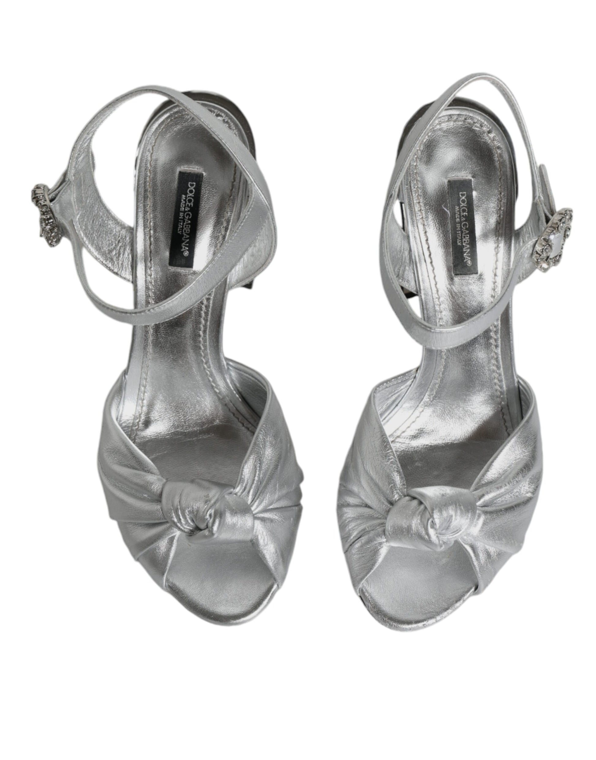 Silber Spiegel Heels KEIRA Sandalen Schuhe