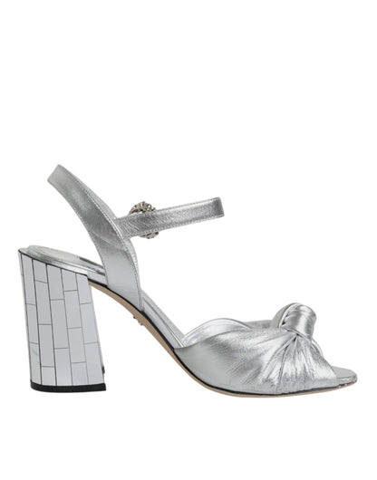 Silber Spiegel Heels KEIRA Sandalen Schuhe