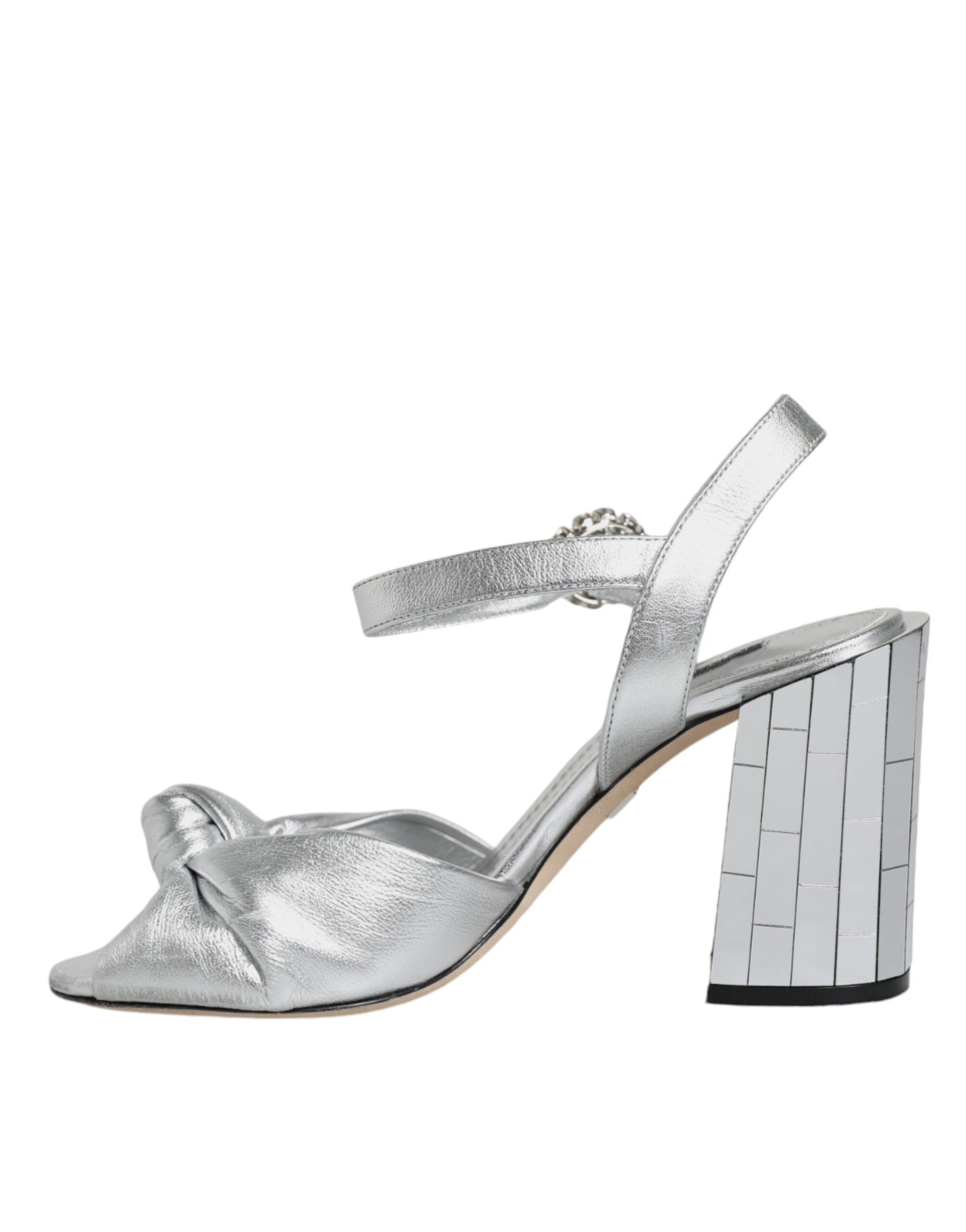 Silber Spiegel Heels KEIRA Sandalen Schuhe