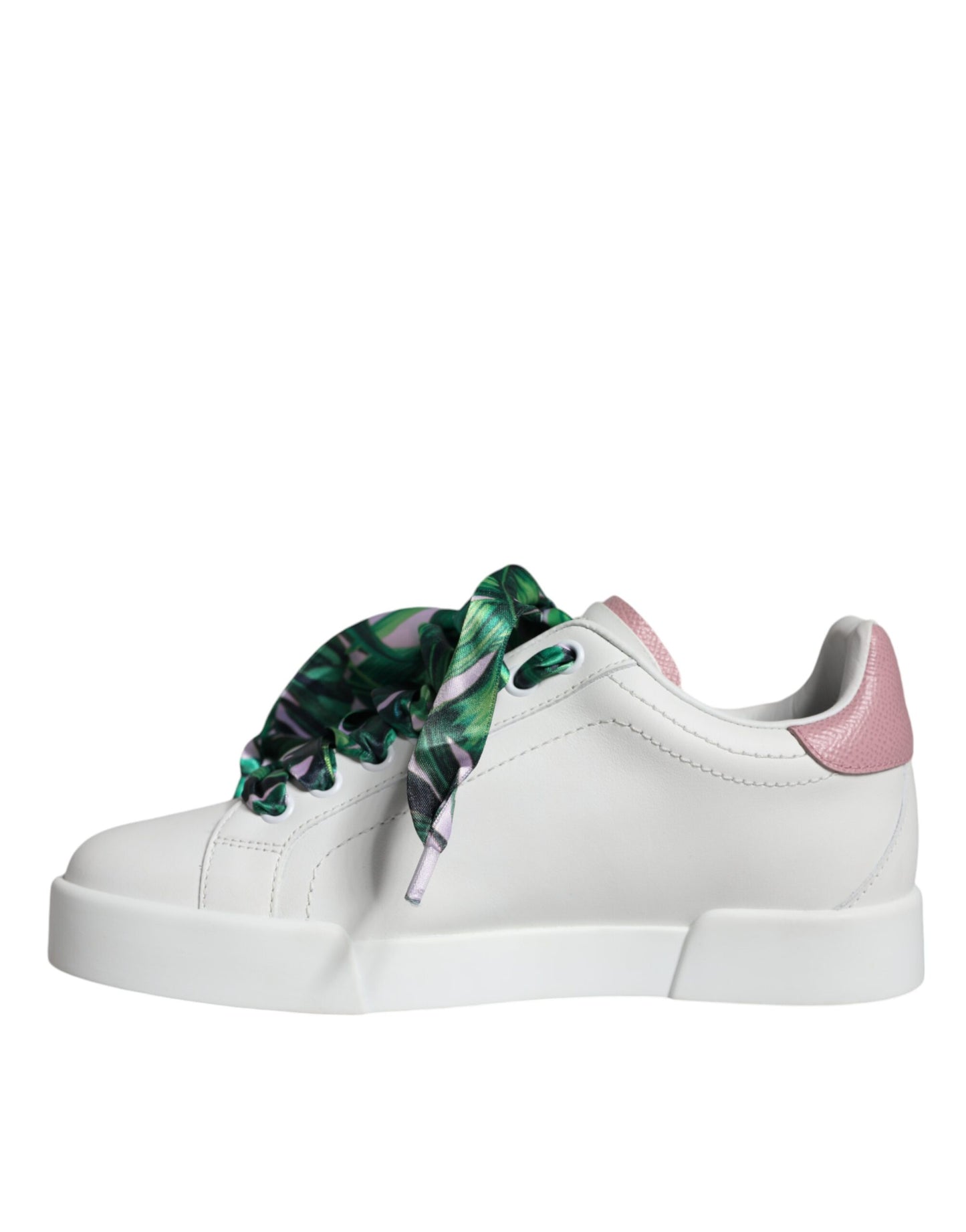 Weiße Portofino Low Top Sneakers aus Leder