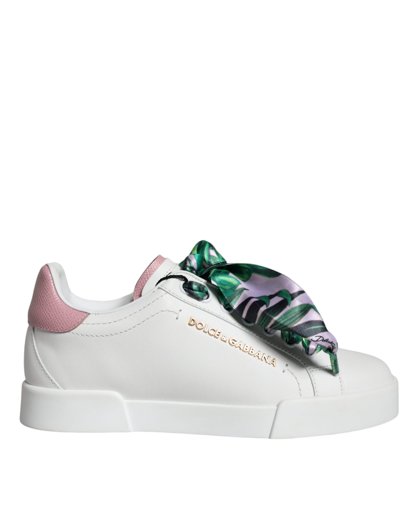 Weiße Portofino Low Top Sneakers aus Leder