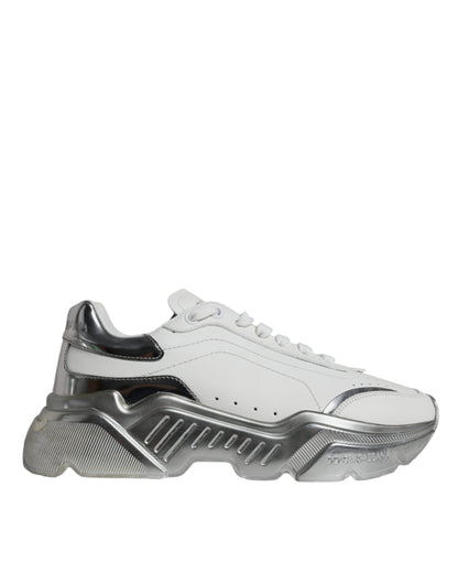 Silver White Daymaster Low Top Sneakers Shoes