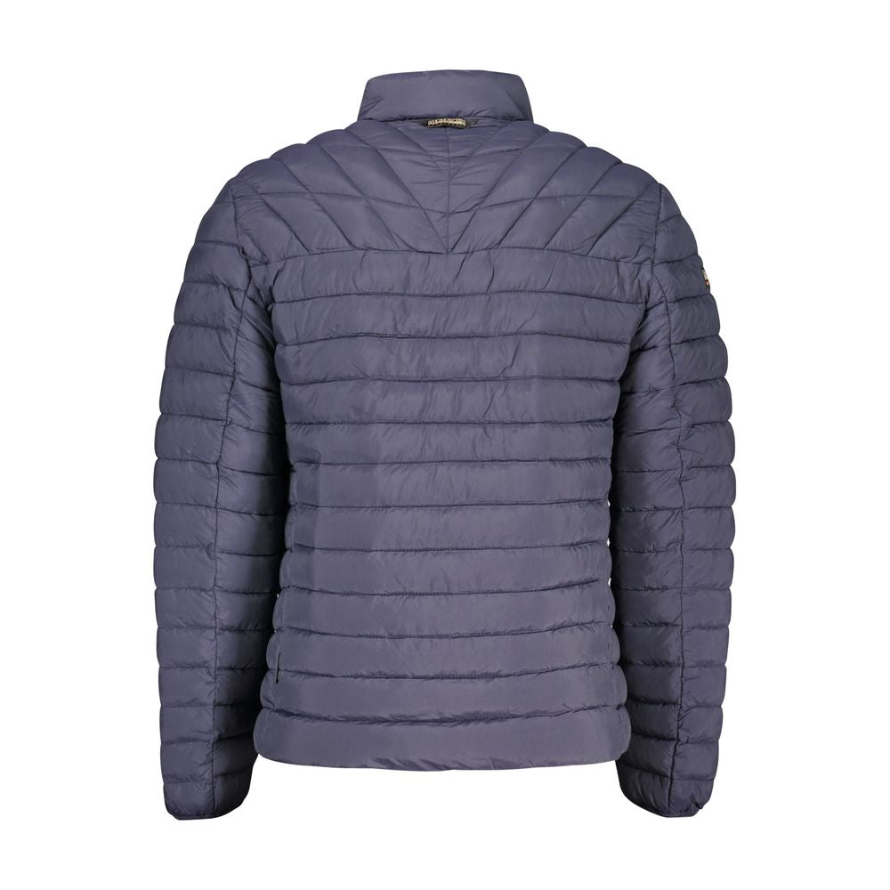 Blue Polyamide Men Jacket