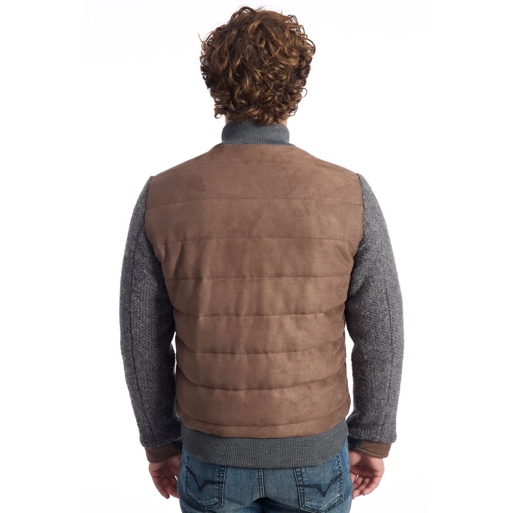 Braune Wolljacke für Herren