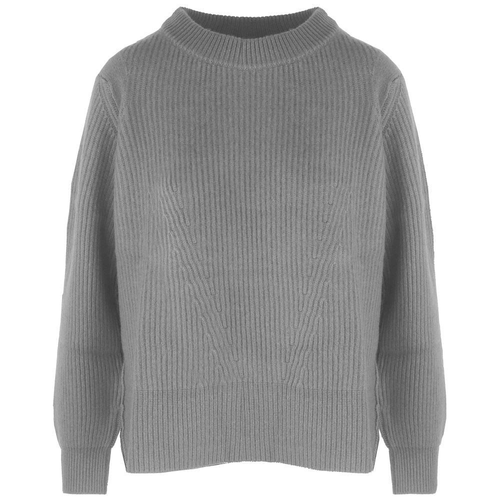 Grauer Kaschmirpullover für Damen