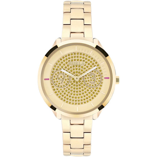 Gold Steel Watch