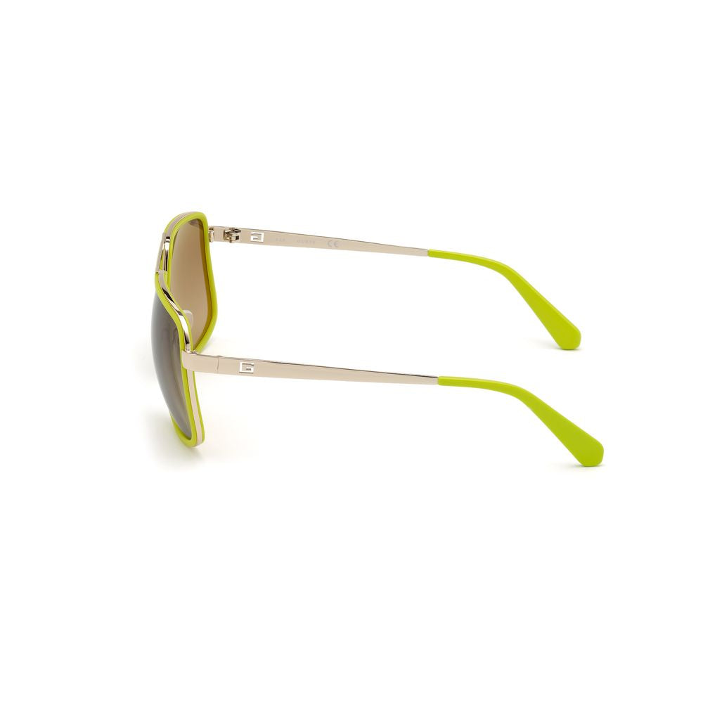 Green Metal Sunglasses