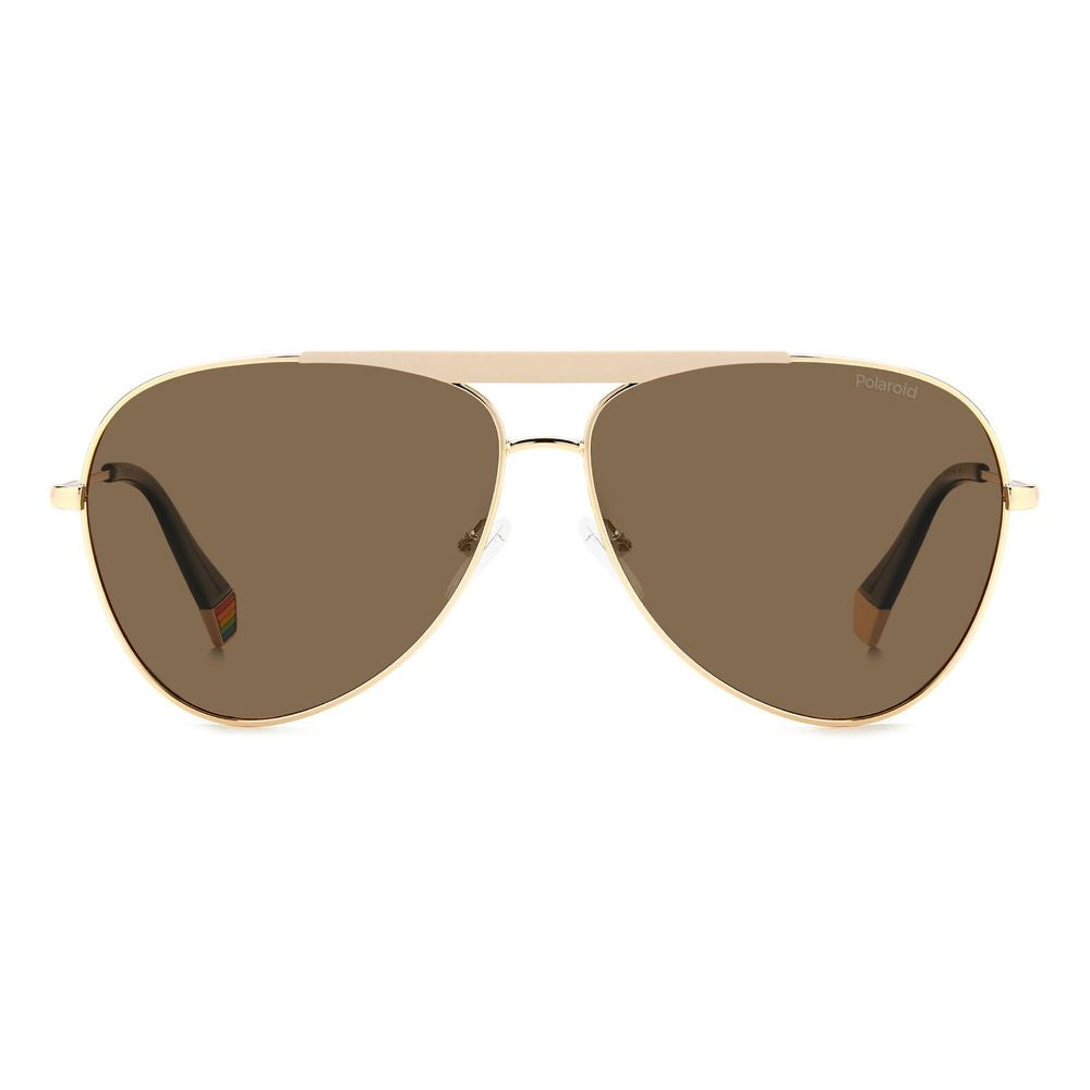 Gold Stainless Steel Sunglasses