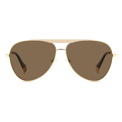 Gold Stainless Steel Sunglasses