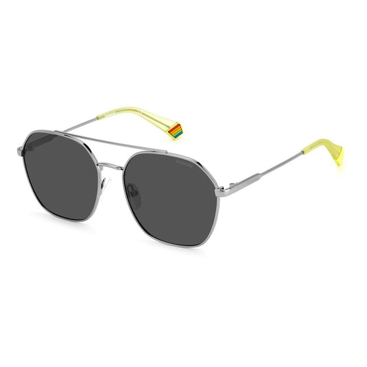 Gray Stainless Steel Sunglasses