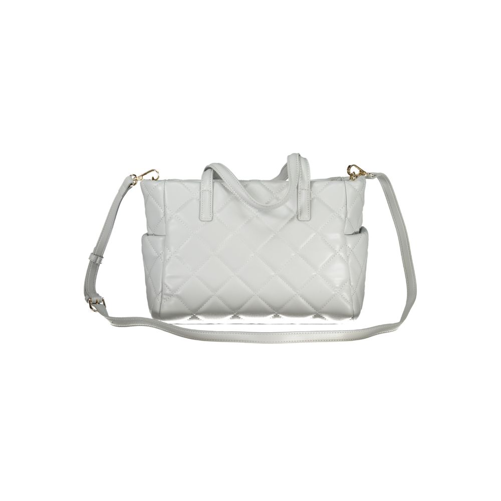 Gray Polyethylene Women Handbag