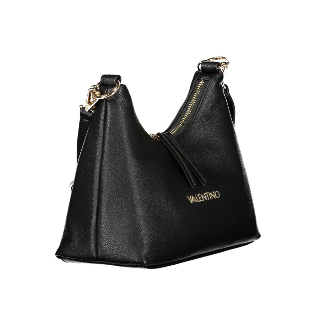 Black Polyethylene Women Handbag