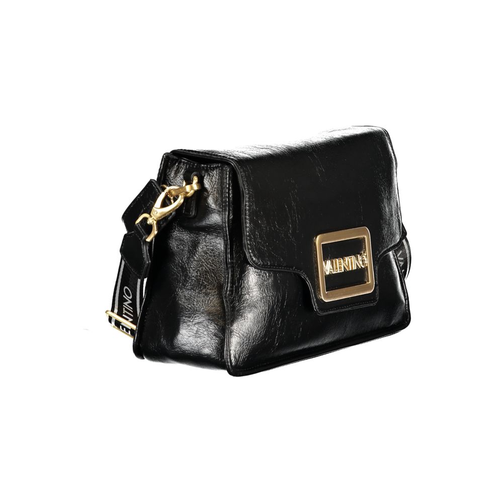 Black Polyethylene Women Handbag