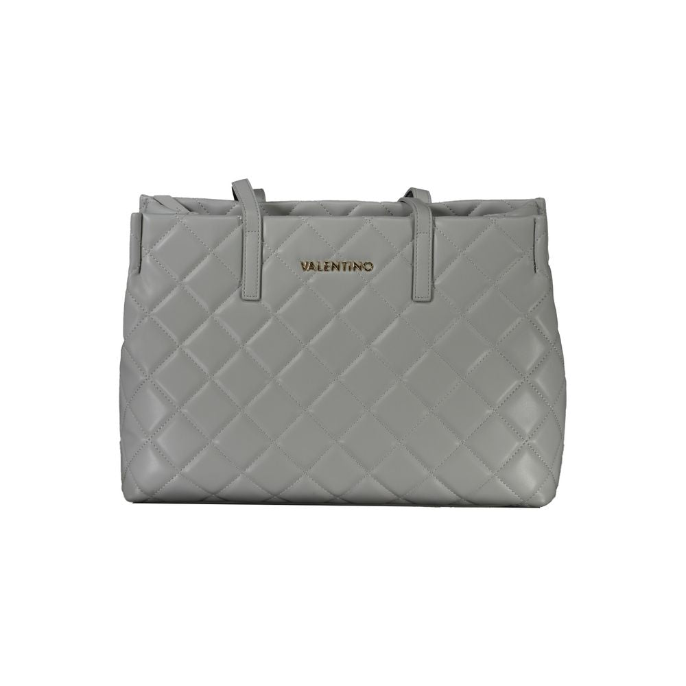 Gray Polyethylene Women Handbag