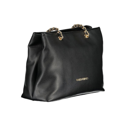 Black Polyethylene Women Handbag