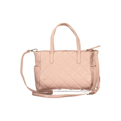 Pink Polyethylene Women Handbag