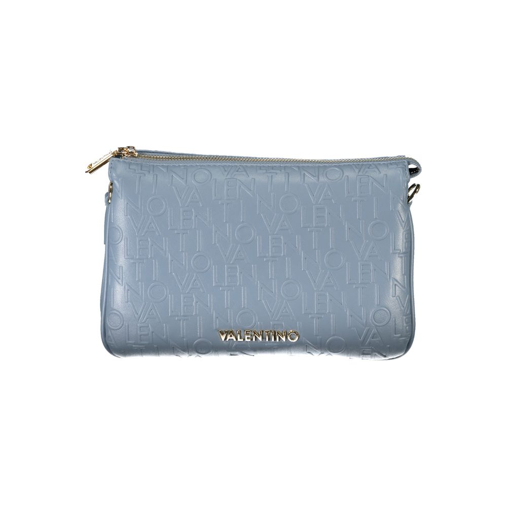 Light Blue Polyethylene Women Handbag