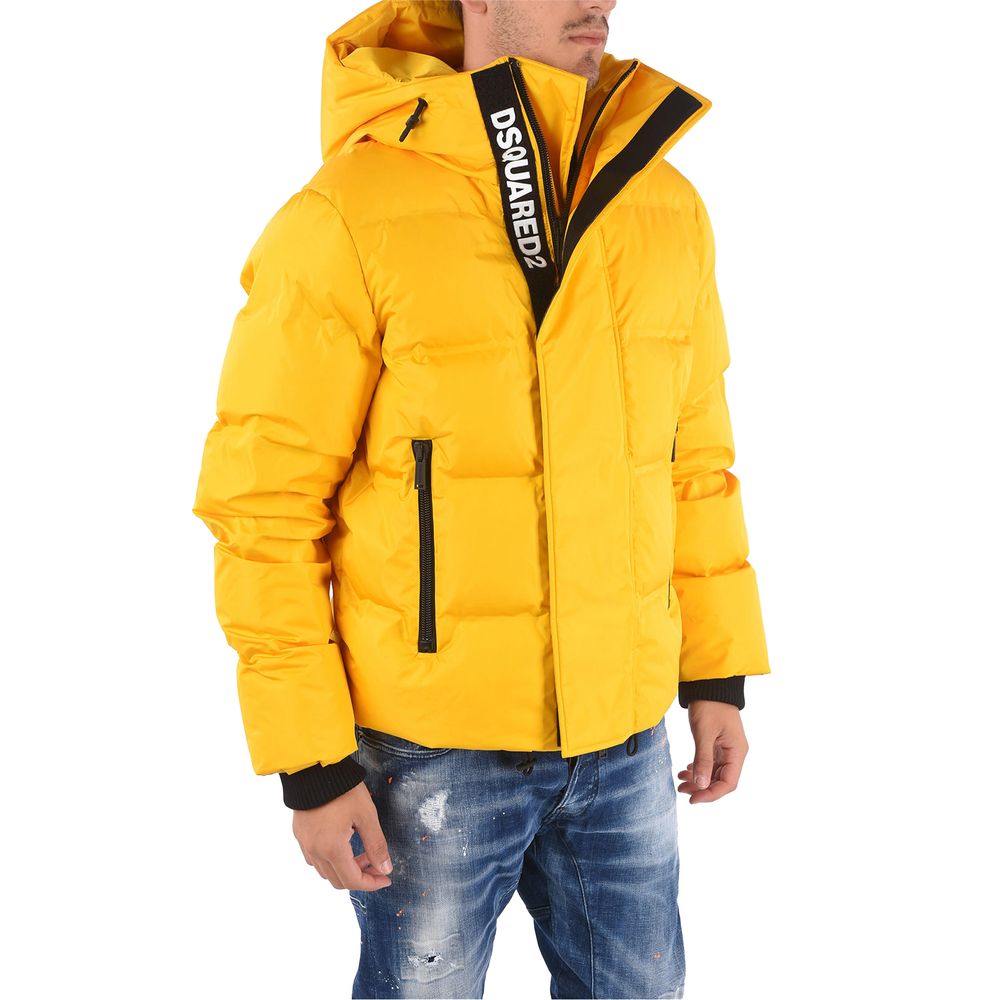 Gelbe Daunenjacke aus Nylon für Herren