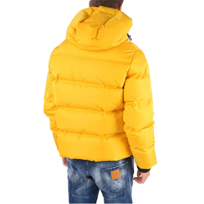 Gelbe Daunenjacke aus Nylon für Herren