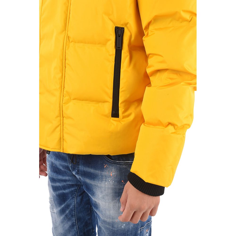 Gelbe Daunenjacke aus Nylon für Herren