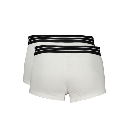 White Cotton Men Boxer