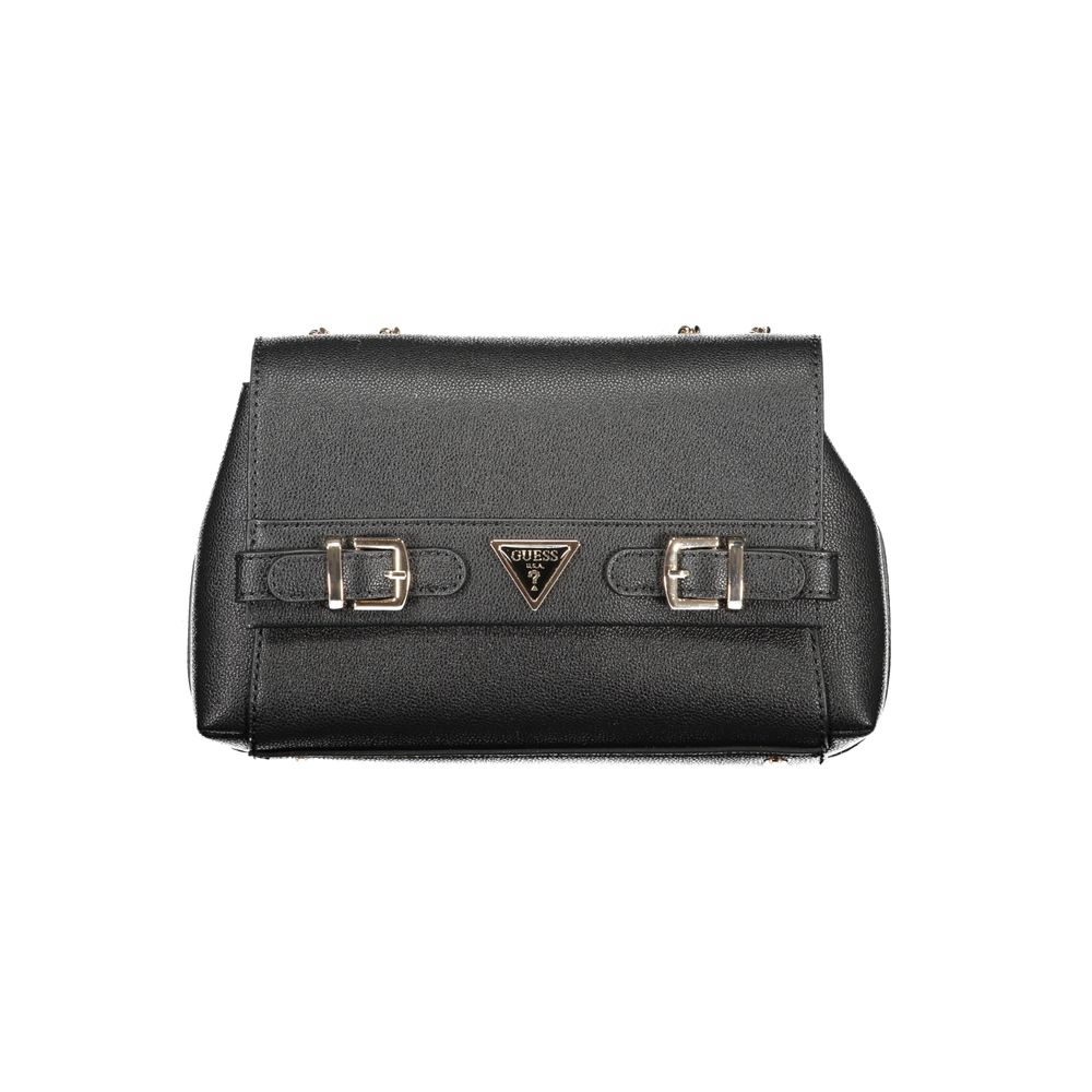 Black Polyethylene Women Handbag