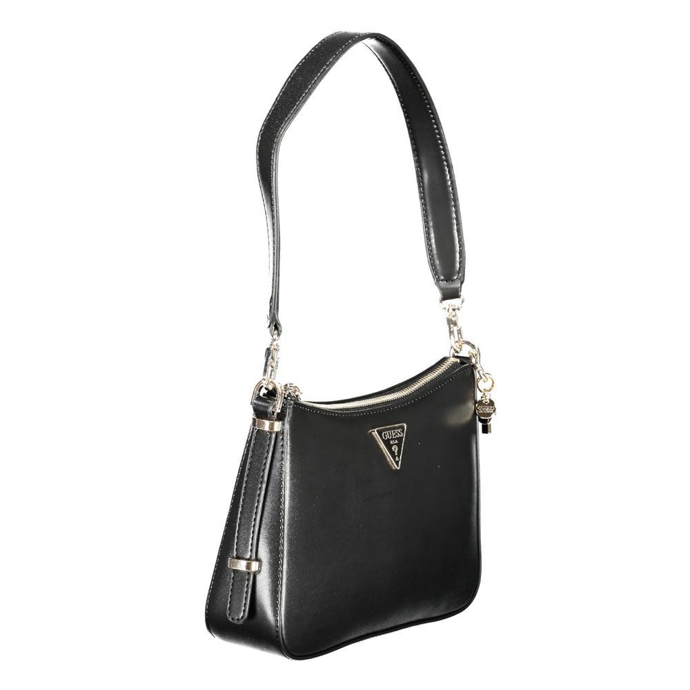 Black Polyethylene Women Handbag