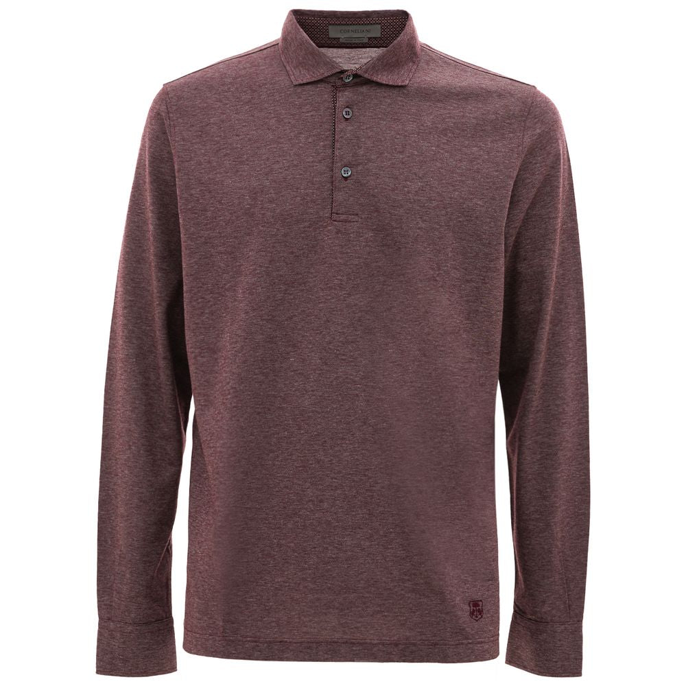 Lila Poloshirt aus Baumwolle