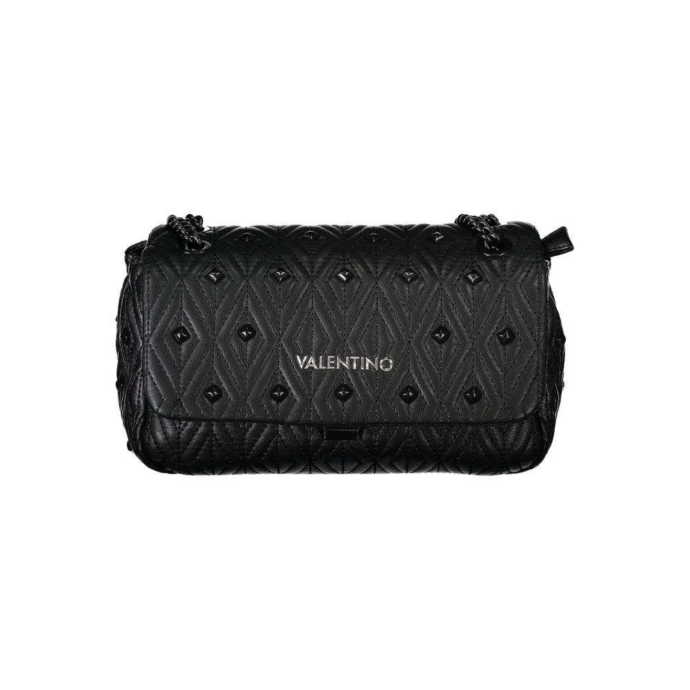 Black Polyethylene Women Handbag