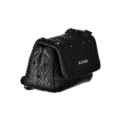 Black Polyethylene Women Handbag