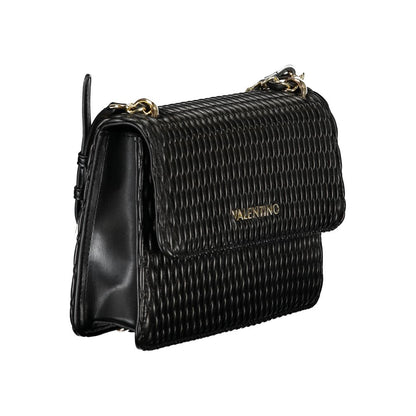 Black Polyethylene Women Handbag