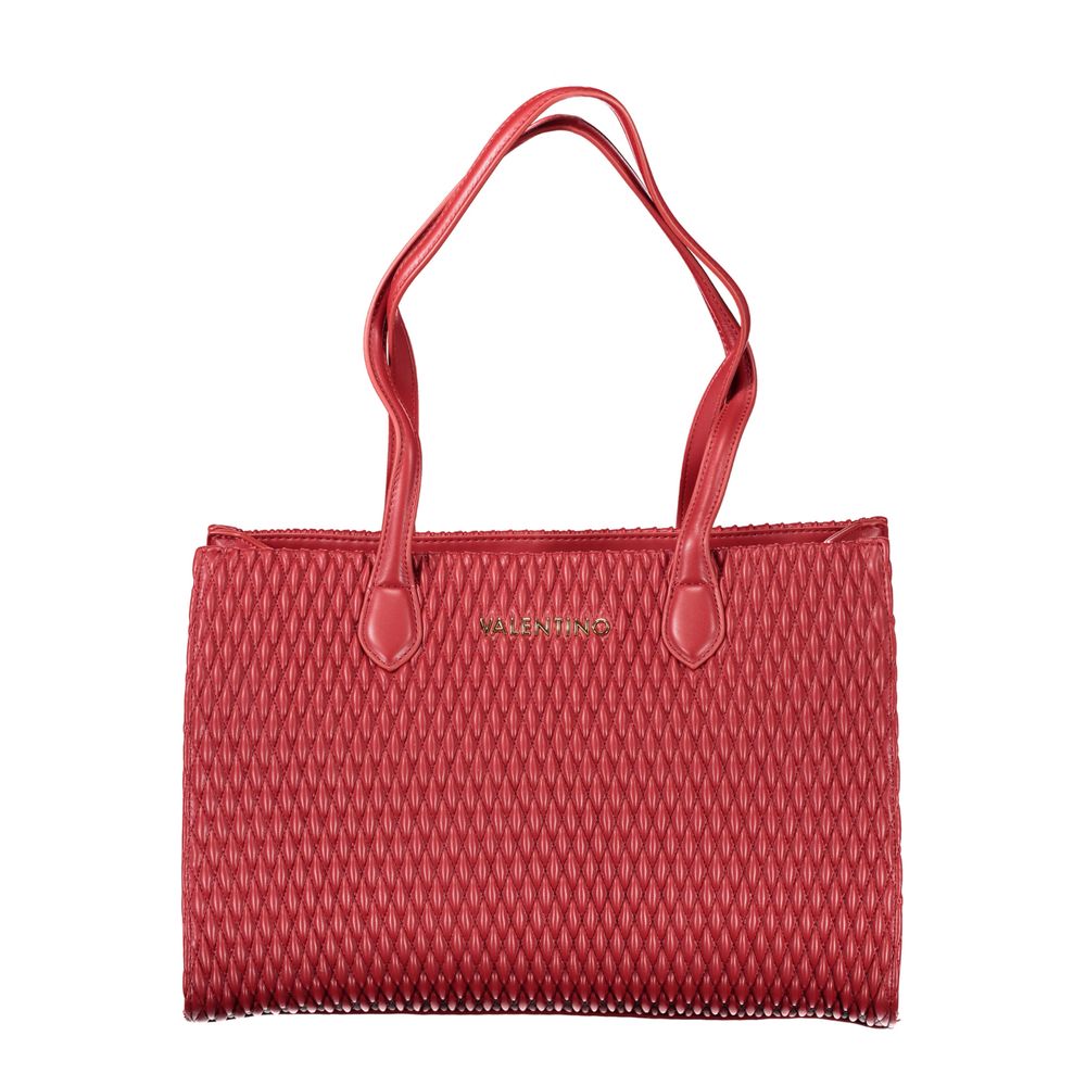 Red Polyethylene Women Handbag