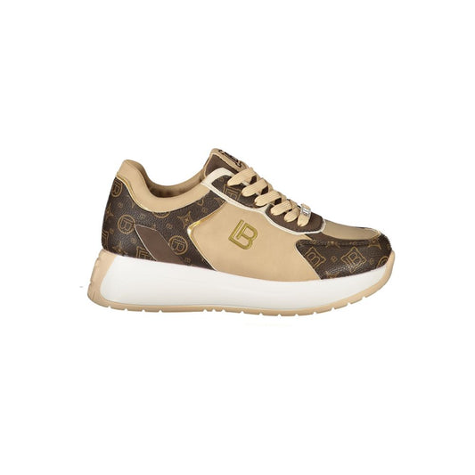 Beige Polyethylene Women Sneaker