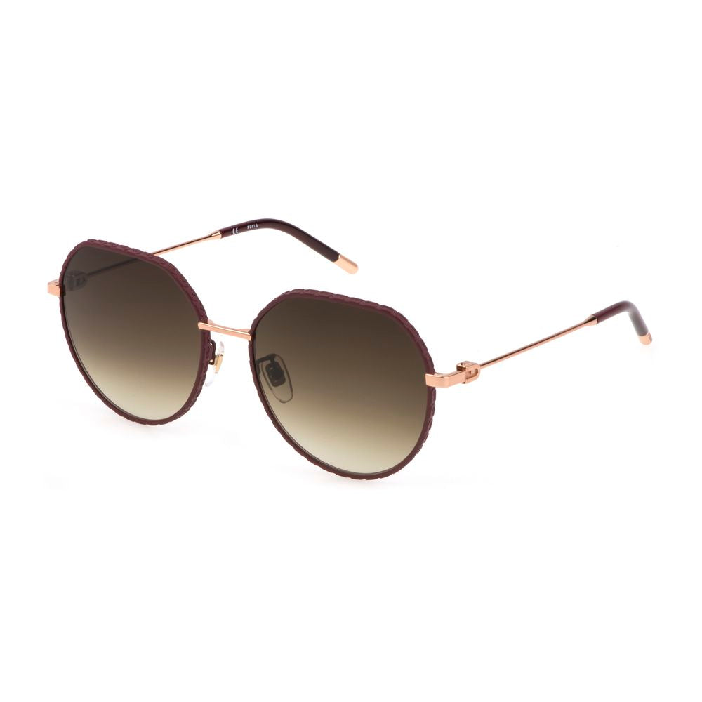 Brown Metal Sunglasses