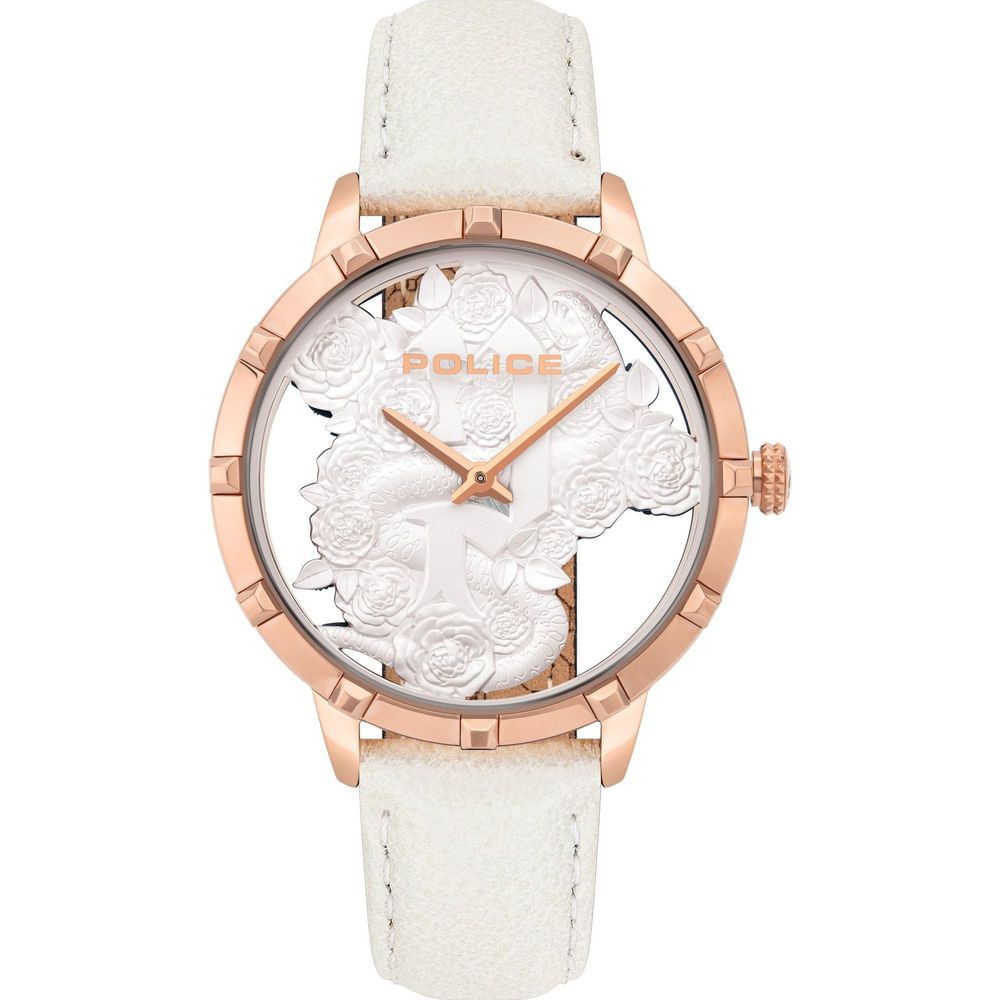 White Leather Watch