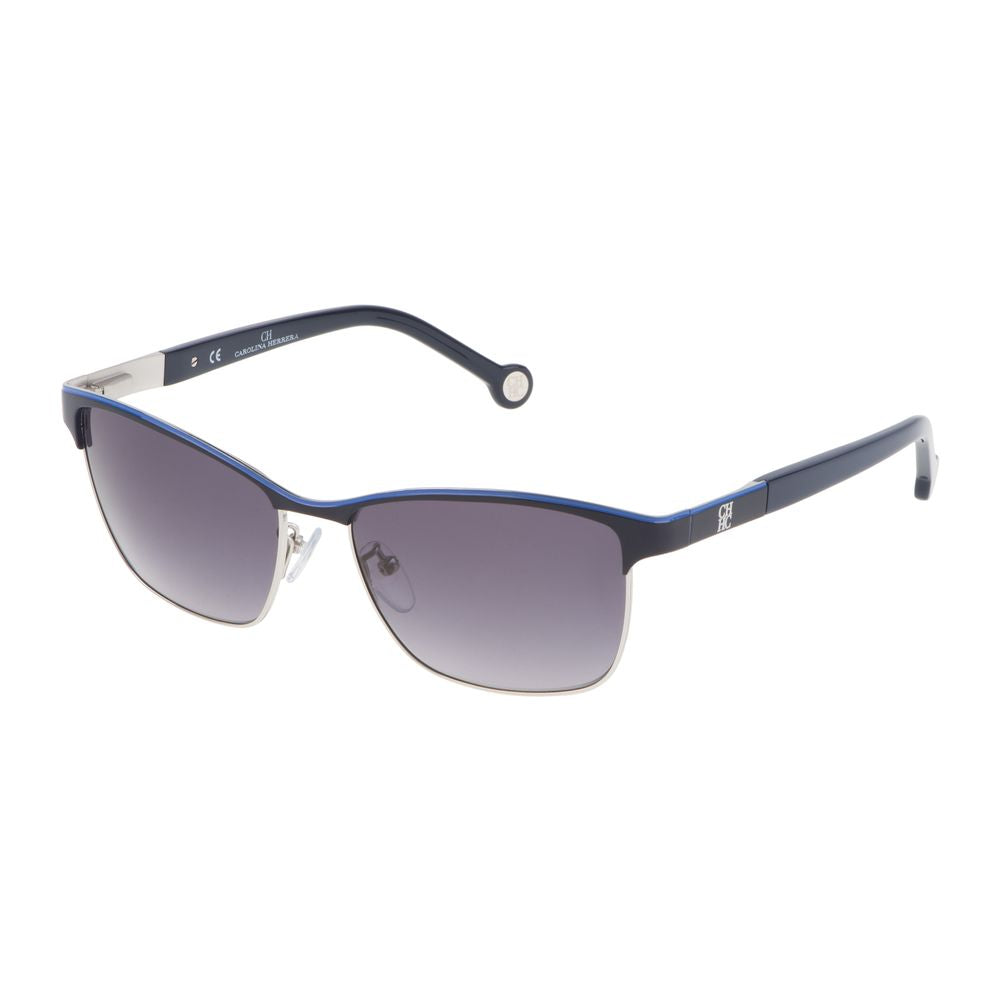 Blaue Sonnenbrille aus Metall