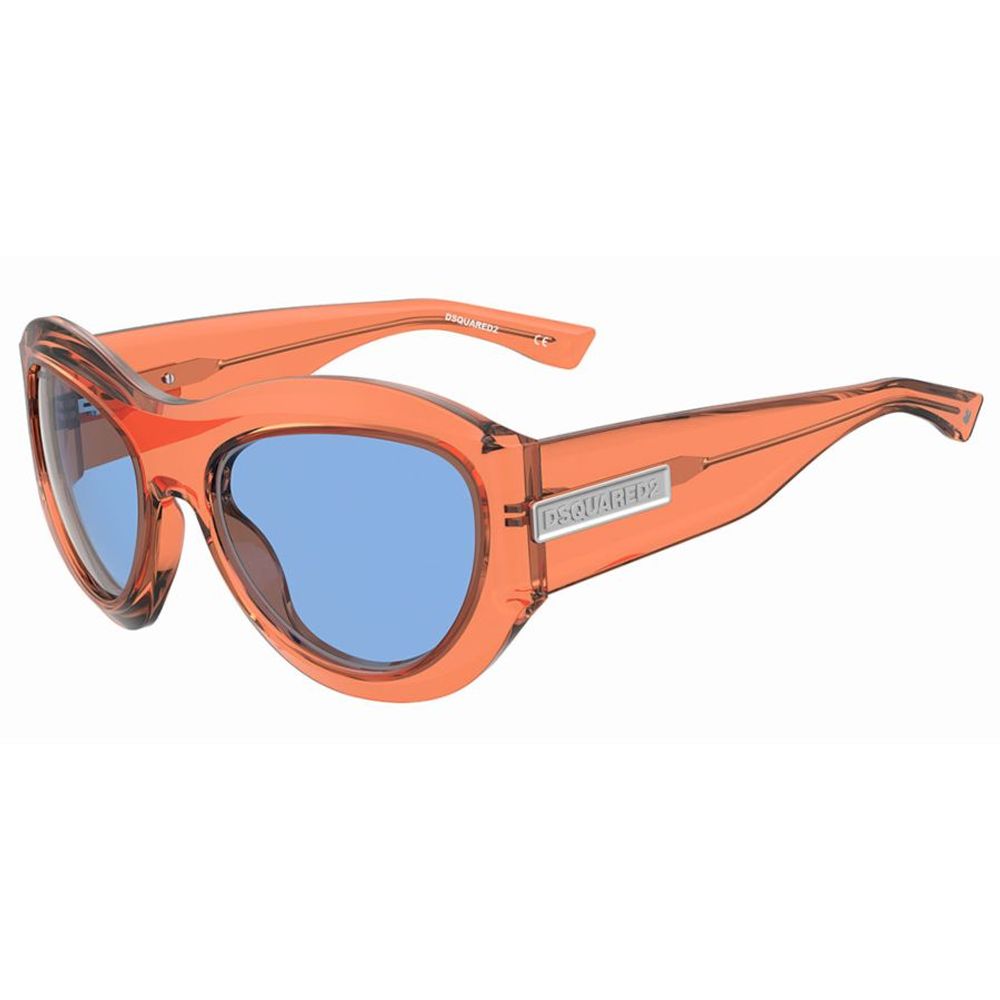 Orangefarbene Sonnenbrille aus Kunststoff