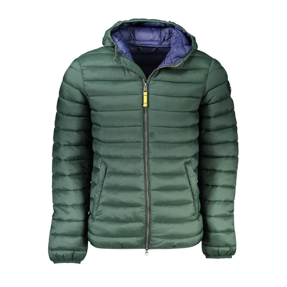 Green Polyamide Men Jacket