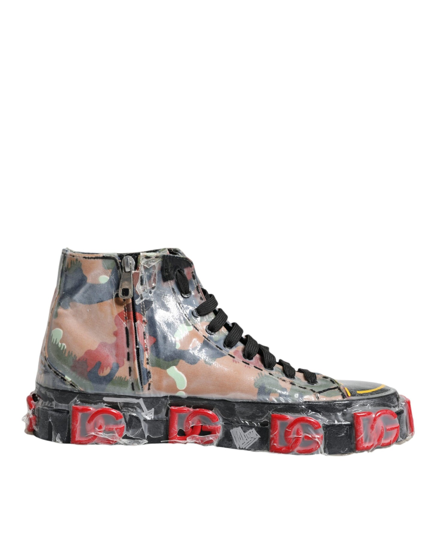 Mehrfarbige Camouflage High Top Sneakers