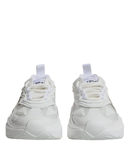 Weiße Daymaster Low Top Sneakers aus Nylon