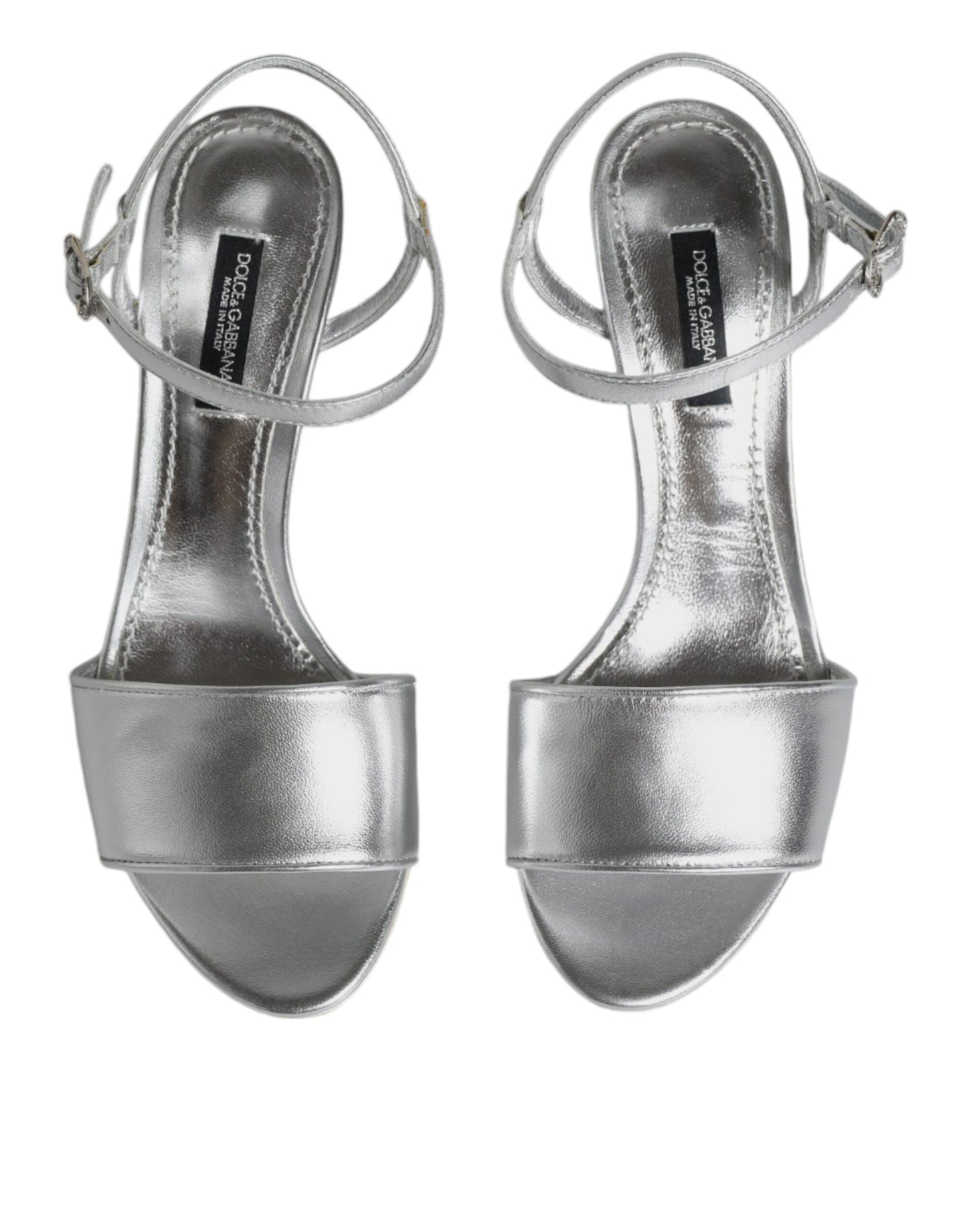 Silber KEIRA Heels Knöchelriemen Sandalen Schuhe