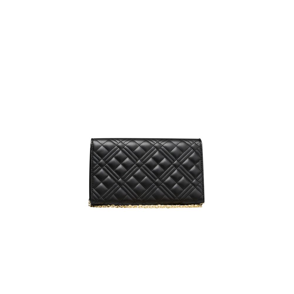 Black Polyethylene Women Crossbody