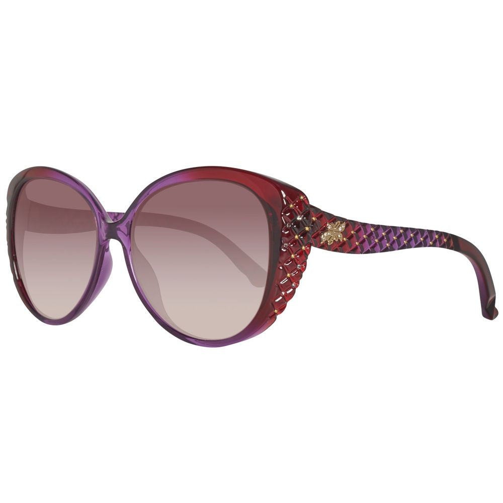 Lilafarbene Sonnenbrille mit Spritzguss-Optik