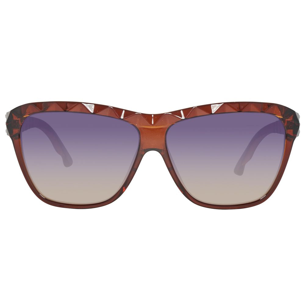 Braune Sonnenbrille mit Spritzguss-Optik