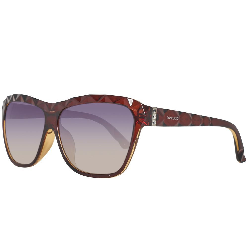 Braune Sonnenbrille mit Spritzguss-Optik