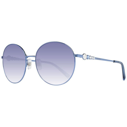 Blaue Sonnenbrille aus Metall