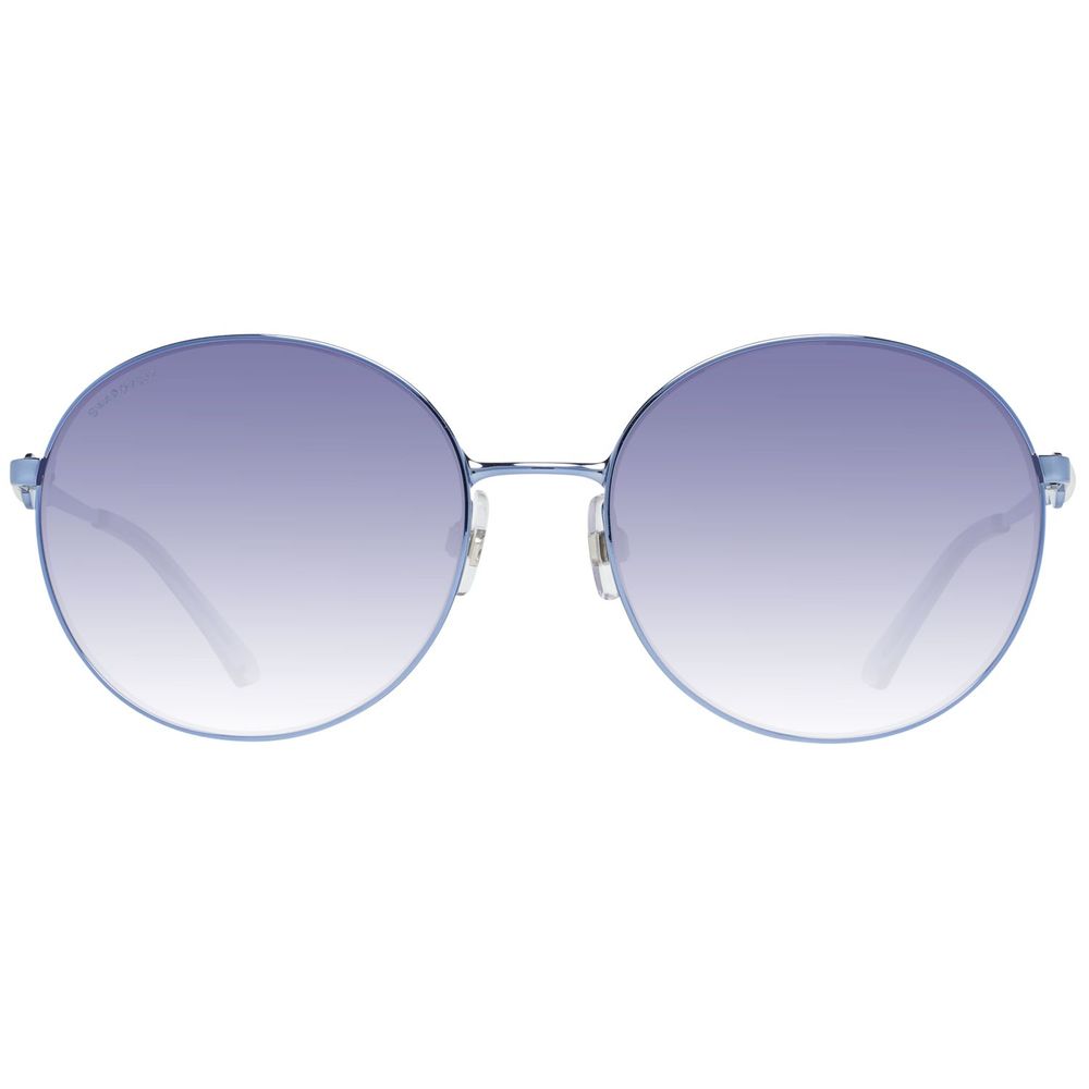 Blaue Sonnenbrille aus Metall